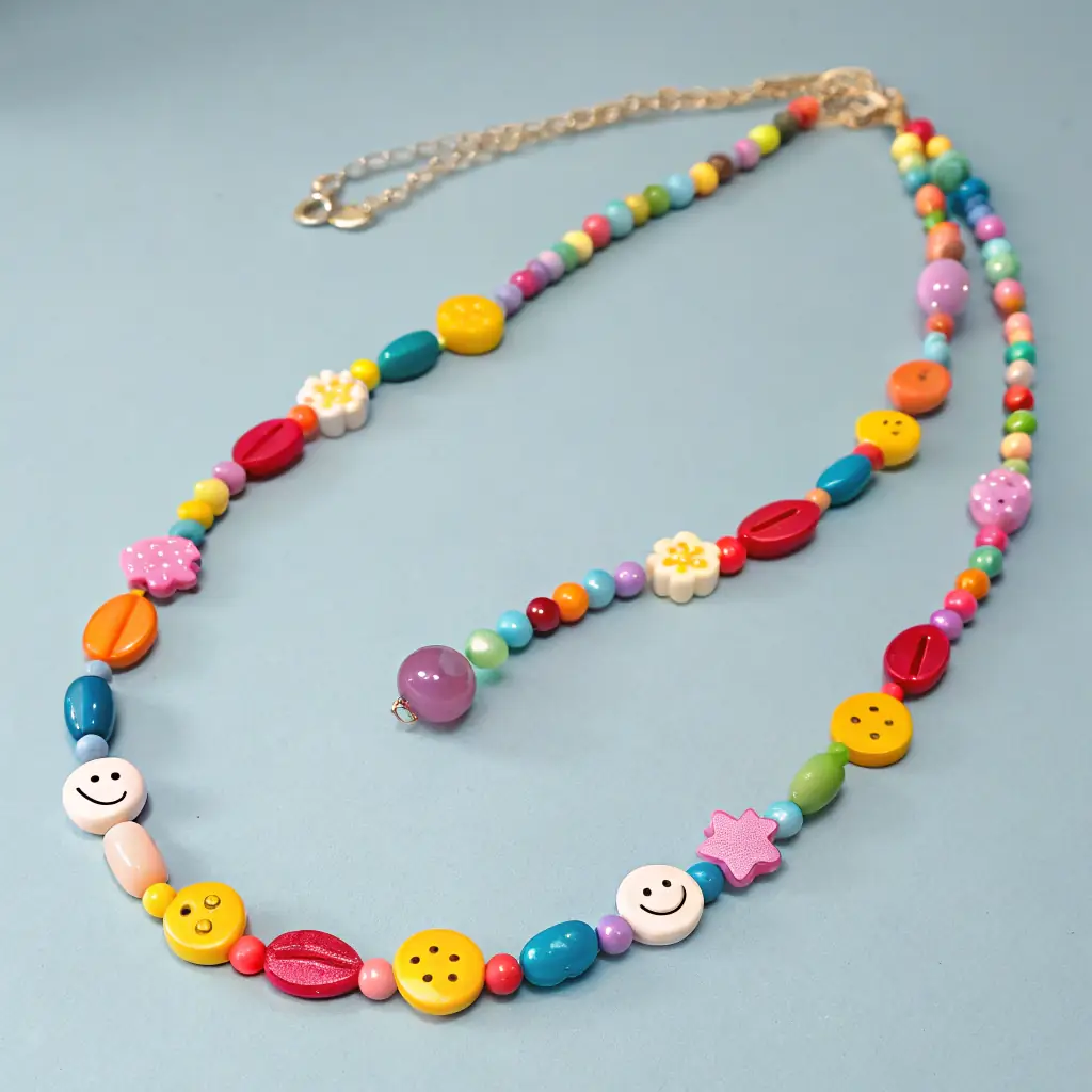 Rainbow Beaded Necklace