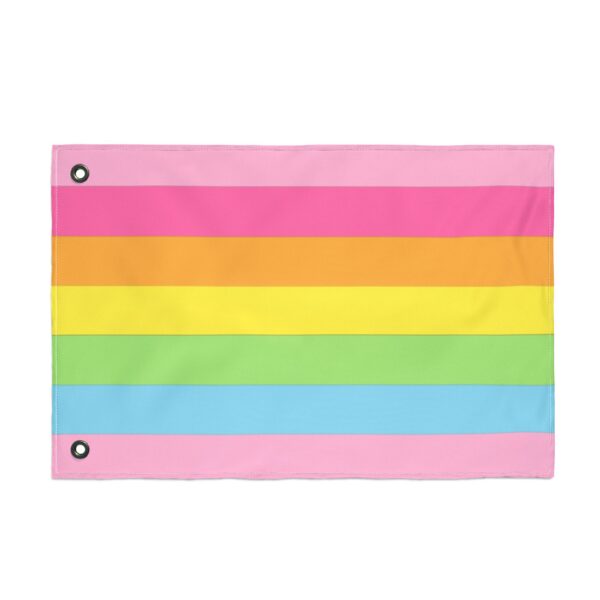 AFAB Transfeminine Pastel Rainbow 3x5 Flag | Double-Sided LGBTQ Yard Banner