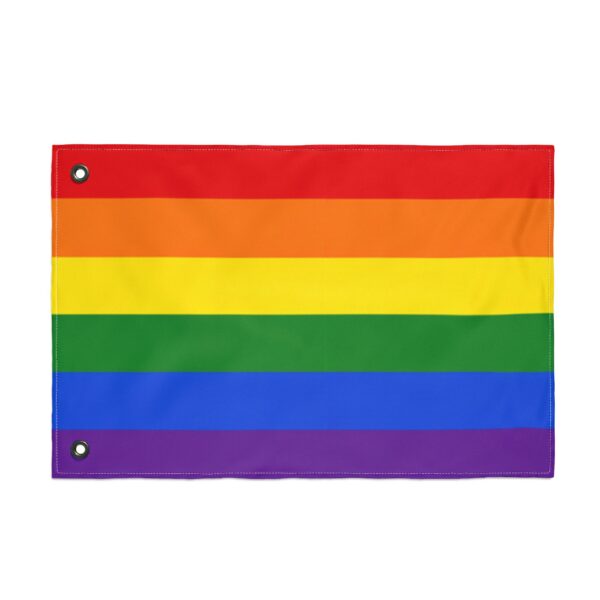Rainbow Pride Flag Banner - Classic LGBTQ Rainbow 3x5 Flag for Pride Festivals, Parades, Home & Outdoor Display