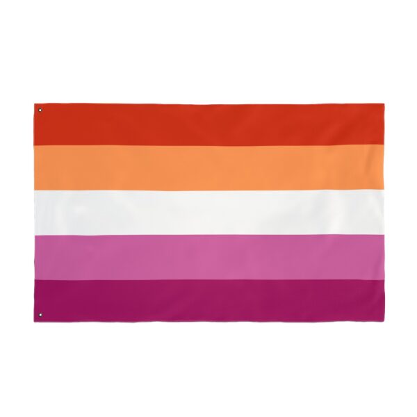 Custom 3x5 Lesbian Pride Double Sided Flag Personalized Pride Decor for Indoor or Outdoor Use Butch Sapphic WLW Bunny