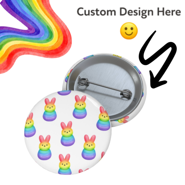 Custom Personalizable lgbtq Pride Pin Button – Pride Lapel Pin for Jackets Baga & Gifts