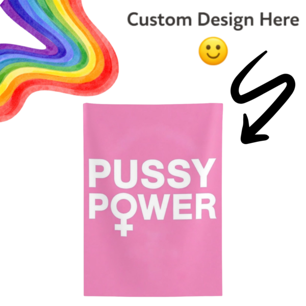 Custom Personalizable Indoor Lgbtq Pride Wall Tapestry — Protest Statement Decor