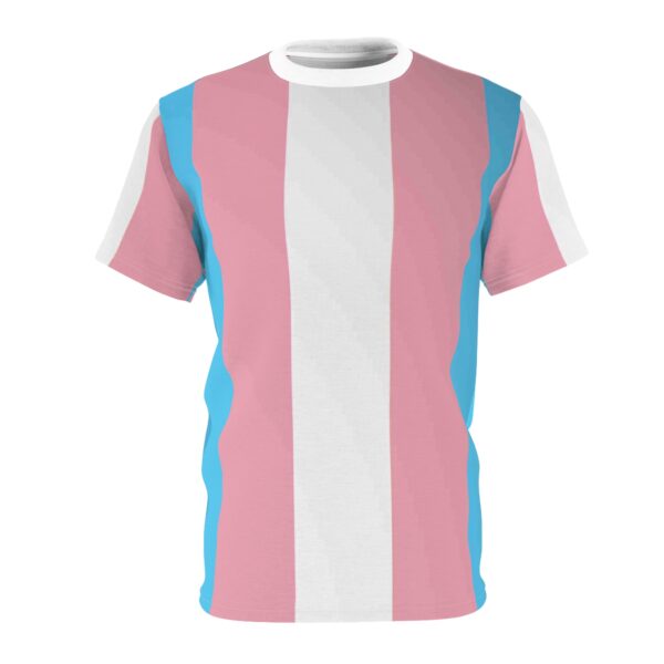 Transgender Pride Flag Shirt LGBTQ Tee Trans Fem Masc Unisex Top Pastel Stripes Outfit Festival Clothing Gift Everyday Wear