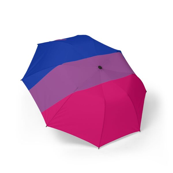 Bisexual Pride Flag Travel Umbrella | Bi Flag Foldable Sun & Rain Shade