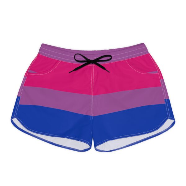Bisexual Flag Pride Festival Stripe Shorts | Women's Casual Workout Shorts