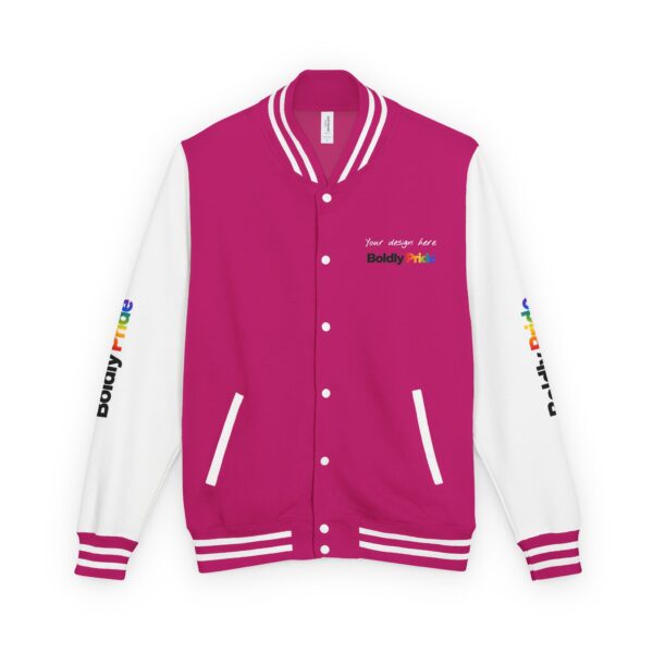 Boldly Be You Custom Womens & Mens Personalizled Letterman Jacket Pride Varsity Jacket